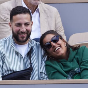 Elle était tout sourire en tribune, en compagnie de son meilleur ami Mickaël Montadir.
Inès Reg (Inès Reghioua) avec son meilleur ami Mickaël Montadir dans les tribunes au même moment dans les tribunes des Internationaux de France de tennis de Roland Garros 2024 à Paris, France, le 3 juin 2024. © Jacovides-Moreau/Bestimage 