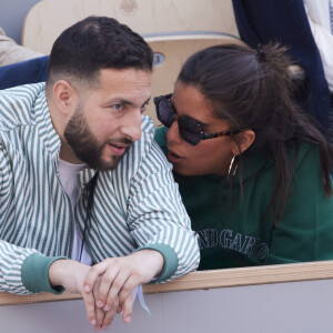 Et surtout de la revoir, tout simplement.
Inès Reg (Inès Reghioua) avec son meilleur ami Mickaël Montadir dans les tribunes au même moment dans les tribunes des Internationaux de France de tennis de Roland Garros 2024 à Paris, France, le 3 juin 2024. © Jacovides-Moreau/Bestimage 