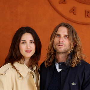 Marine Brutti et Geoffrey Le Goff au village lors des Internationaux de France de tennis de Roland Garros 2024, à Paris, France, le 3 juin 2024. © Jacovides-Moreau/Bestimage  Celebs at the Village during the 2024 French Open at Roland Garros in Paris, France, on June 3, 2024. 