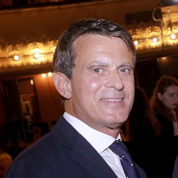 Manuel Valls - Soirée de mobilisation "L'Europe contre l'antisémitisme" au théâtre Antoine à Paris le 3 juin 2024. © Cédric Perrin/Bestimage