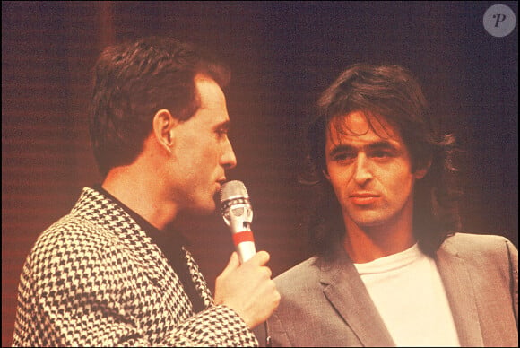 Philippe Risoli et Jean-Jacques Goldman en 1987