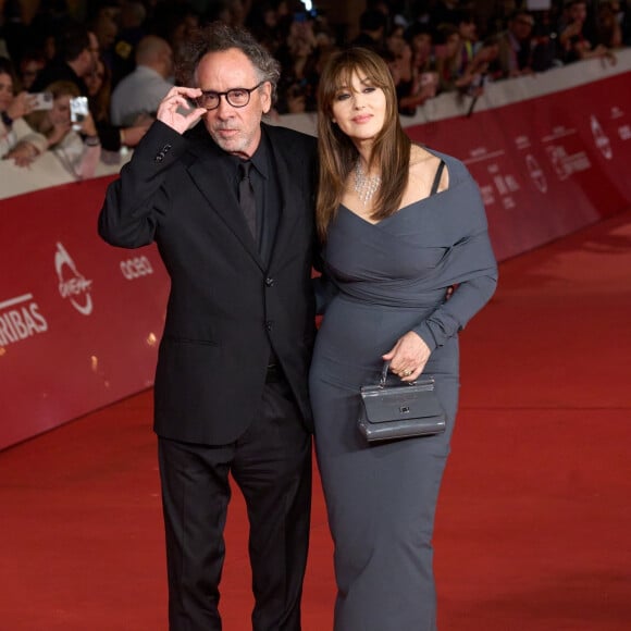 Monica Bellucci et Tim Burton - 18e Rome International Film Festival, à l'auditorium Parco Della Musica de Rome, Italie, le 20 octobre 2023.