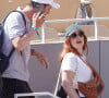 Mais également l'an dernier, en tête à tête. 
Jérémie Elkaïm et Alison Wheeler en tribunes lors des Internationaux de France de tennis de Roland Garros 2023, à Paris, France, le 5 juin 2023. © Cyril Moreau/Bestimage 