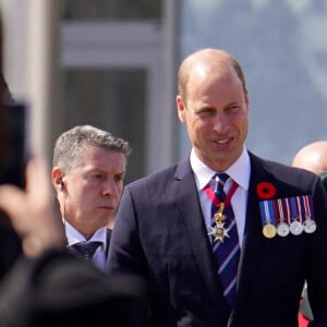 Le prince William de Galles - Cérémonie nationale canadienne sur la plage Juno Beach à Courseulles-sur-Mer pour les commémorations du 80ème anniversaire du débarquement en Normandie lors de la Seconde Guerre Mondiale. Le 6 juin 2024 © Pool MirrorPix / Bestimage 