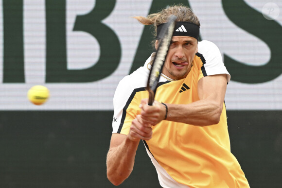 Alexander Zverev (GER) Vs David Goffin (BEL) lors du deuxième tour hommes des Internationaux de France de Tennis de Roland Garros 2024 à Paris, France, le 30 mai 2024. © Michael Baucher/Panoramic/Bestimage