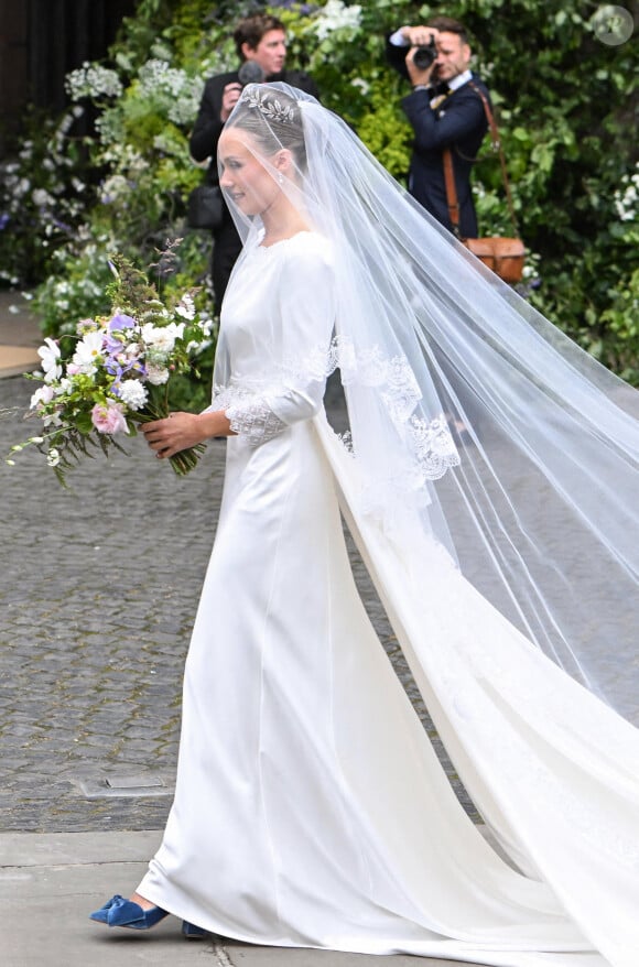 Mariage de Olivia Henson, nouvelle duchesse de Westminster, et Hugh Grosvenor, plus riche Britannique de moins de trente-cinq ans. Zak Hussein/Splash News/ABACAPRESS.COM