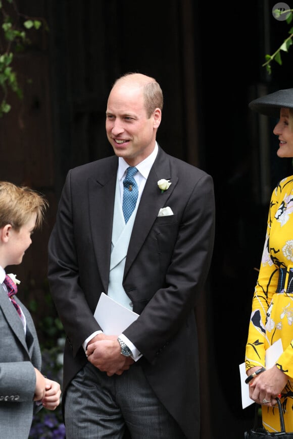 Le prince William était présent et a représenté son père le roi Charles III et sa belle-mère, la reince consort Camilla.
Le prince William au mariage du duc de Westminster et d'Olivia Henson à la cathédrale de Chester. Stephen Lock/i-Images/ABACAPRESS.COM