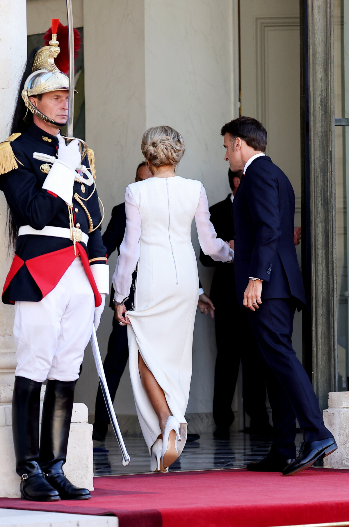 Photo : Emmanuel Macron et sa femme Brigitte - Dîner d'état en l ...