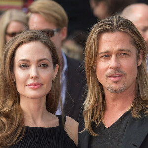 Brad Pitt et Angelina Jolie à la premiere de "World War Z" à Londres en 2013