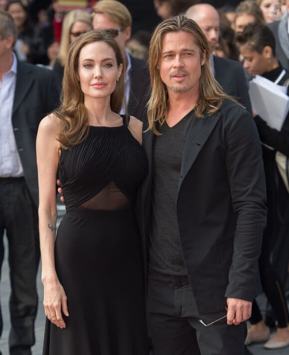 Brad Pitt et Angelina Jolie à la premiere de "World War Z" à Londres en 2013
