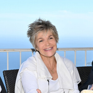 David Brécourt et Véronique Jannot - Conférence de presse de présentation de la seconde édition des Théâtrales d'Eze à l'hôtel de la Chévre d'Or à Eze Village le 11 juin 2024.  © Bruno Bebert / Bestimage