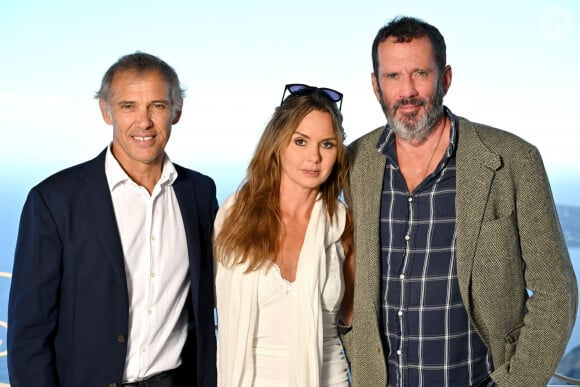 Tout comme Paul Belmondo. 
Paul Belmondo, Nadège Méziat et son mari et partenaire sur scène, Christian Vadim - Conférence de presse de présentation de la seconde édition des Théâtrales d'Eze à l'hôtel de la Chévre d'Or à Eze Village le 11 juin 2024. © Bruno Bebert / Bestimage