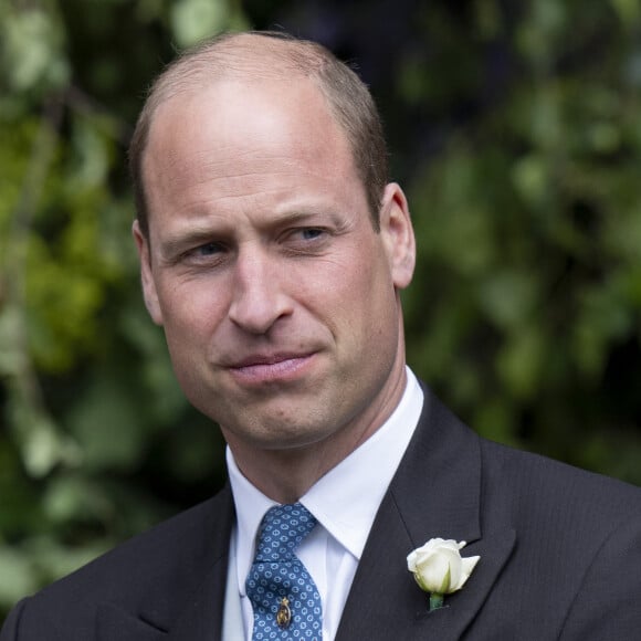 Ce qui soulagera William. 
Le prince William, prince de Galles - Mariage du duc de Westminster, Hugh Grosvenor, et Olivia Henson en la cathédrale de Chester, Royaume Uni, le 7 juin 2024. © GoffPhotos/Bestimage 