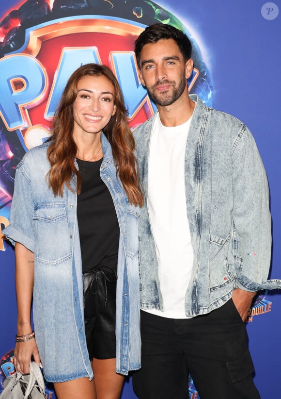 Rachel Legrain-Trapani et son compagnon Valentin Léonard - Avant-première du film "La Pat'Patrouille : La super patrouille" au cinéma UGC Normandie à Paris. Le 24 septembre 2023 © Coadic Guirec / Bestimage