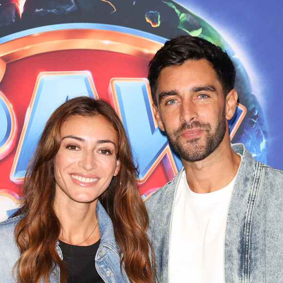 Rachel Legrain-Trapani et son compagnon Valentin Léonard - Avant-première du film "La Pat'Patrouille : La super patrouille" au cinéma UGC Normandie à Paris. Le 24 septembre 2023 © Coadic Guirec / Bestimage