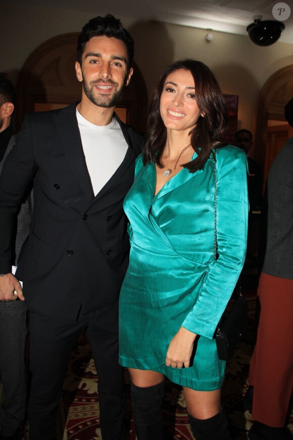 Rachel Legrain-Trapani et son compagnon Valentin Léonard - Soirée du Grand Dîner à l'hôtel Marriott Champs-Elysées à Paris le 18 décembre 2019. © Philippe Baldini/Bestimage