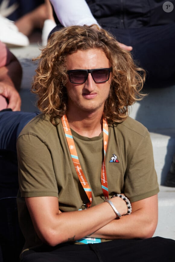 Joalukas Noah - Personnalités dans les tribunes lors des internationaux de tennis de Roland Garros le 29 mai 2023. © Moreau / Jacovides / Bestimage 