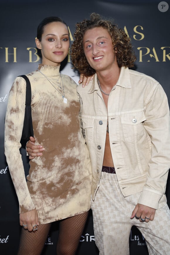 Exclusif - Joalukas Noah avec sa soeur Jenaye Noah lors de la soirée d'anniversaire de Joalukas Noah, fils de Yannick Noah et Isabelle Camus, pour ses 18 ans à Paris le 10 juin 2022. © Cyril Moreau / Bestimage 