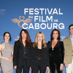 Marie-Ange Luciani, Laurent Mauvignier, Daphné Patakia, Stéphanie Di Giusto, Virginie Efira, Pascale Pouzadoux, David François Moreau, Clotilde Courau et Melvil Poupaud - 38ème festival du film de Cabourg le 13 juin 2024. Les Journées romantiques du 38ème Festival du film de Cabourg (Calvados) auront lieu du 12 au 16 juin. © Coadic Guirec/Bestimage 