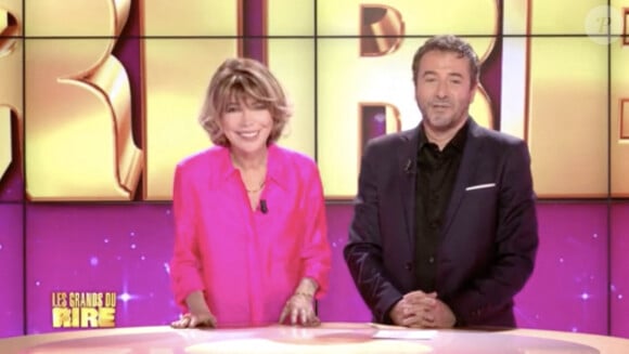 Exclusif - Captures d'écran - Les Chevaliers du Fiel lors de l'enregistrement de l'émission "Les grands du rire", présentée par Bernard Montiel et Karen Cheryl, et diffusée le 15 juin sur C8