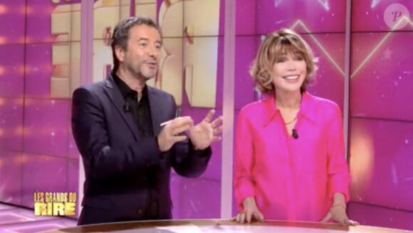 Exclusif - Captures d'écran - Les Chevaliers du Fiel lors de l'enregistrement de l'émission "Les grands du rire", présentée par Bernard Montiel et Karen Cheryl, et diffusée le 15 juin sur C8