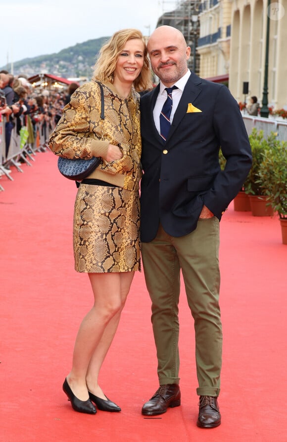 Céline Salette et David Gauquié sur le tapis rouge de la cérémonie de clôture du 38ème festival du film de Cabourg, le 15 juin 2024. © Coadic Guirec/Bestimage