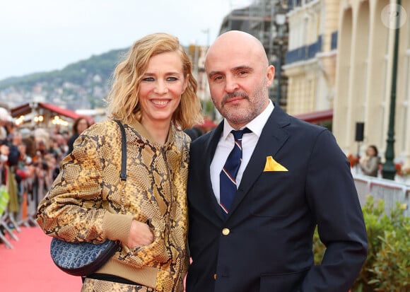 Céline Salette et David Gauquié sur le tapis rouge de la cérémonie de clôture du 38ème festival du film de Cabourg, le 15 juin 2024. © Coadic Guirec/Bestimage