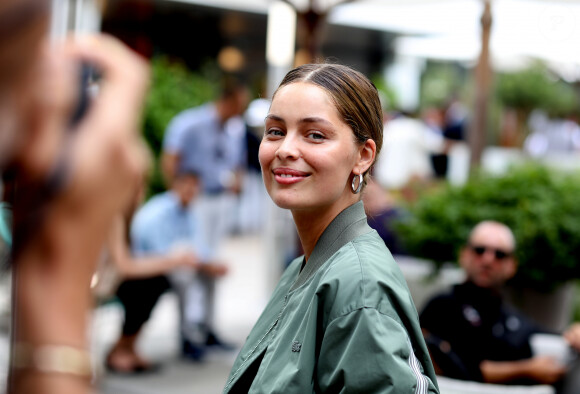 Marie-Ange Casta au village lors des internationaux de tennis de Roland Garros à Paris, France, le 4 juin 2019. © Jacovides-Moreau/Bestimage 