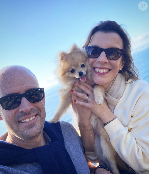Julie Poirier ("Télématin") mariée avec Julien Holtz, le fils de Gérard Holtz. Instagram