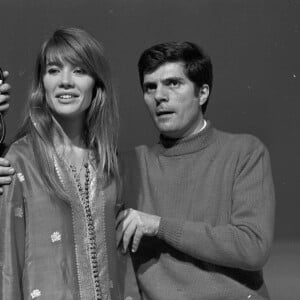 Archives - En France à Paris, Jean-Christophe Averty et Françoise Hardy le 6 décembre 1967.