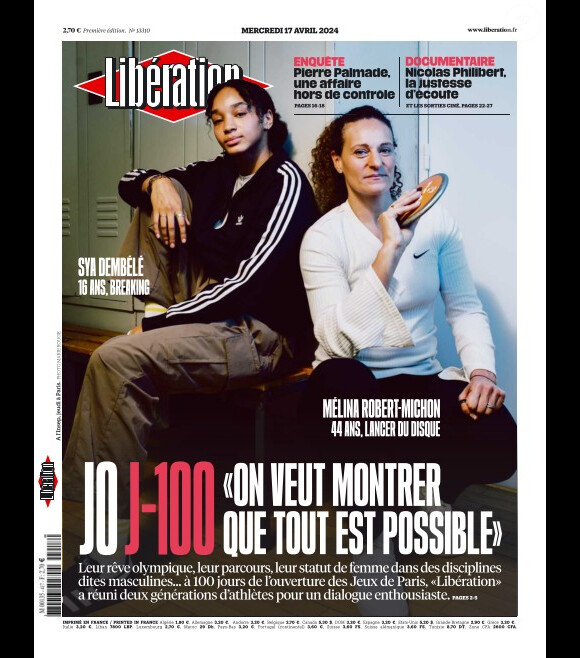 "Libération", 17 avril 2024.