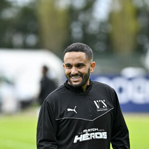 Malik Bentalha lors du match caritative au bénéfice de l'Unicef opposant la Team Saône-et-Loire à la Team Unicef au stade Jean-Laville de Gueugnon, France, le 1er avril 2024. © Pierre Perusseau/Bestimage