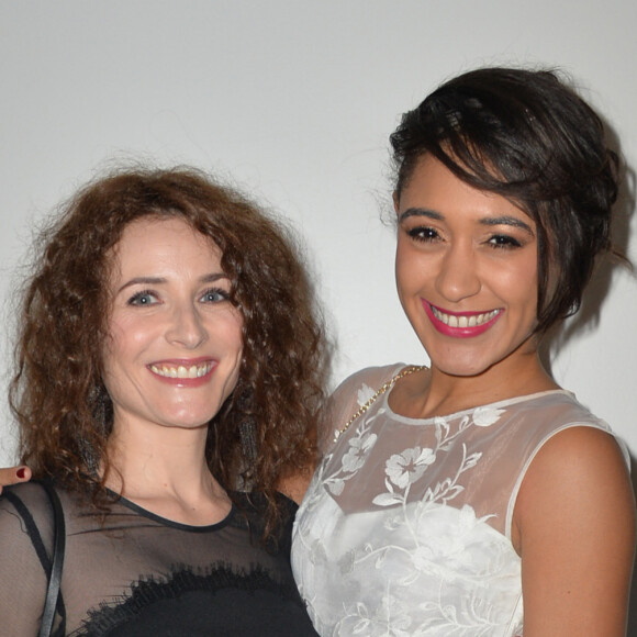 Elsa Lunghini et sa cousine Joséphine Jobert (robe Christophe Guillarmé, bijoux Elsa Lee, chaussures et sac Carmen Steffens) - La 20ème cérémonie des Prix Lumières à l'espace Pierre Cardin à Paris, le 2 février 2015. 