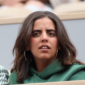 Inès Reg (Inès Reghioua) dans les tribunes des Internationaux de France de tennis de Roland Garros 2024 à Paris, France, le 3 juin 2024. © Jacovides-Moreau/Bestimage