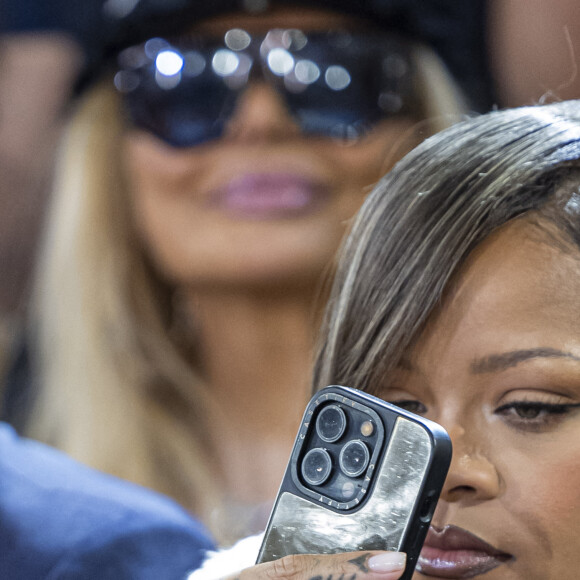 Rihanna au défilé Homme A$AP Rocky X American Sabotage by AWGE Printemps/Été 2025 dans le cadre de la Fashion Week de Paris, France, le 21 juin 2024. © Olivier Borde/Bestimage 