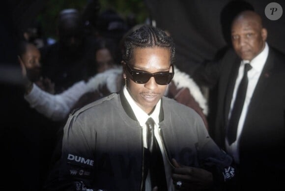 A$AP Rocky lors du défilé de sa marque AWGE lors de la Fashion Week homme de Paris (printemps-été 2025) le 21 juin 2024.