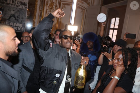 A$AP Rocky lors du défilé de sa marque AWGE lors de la Fashion Week homme de Paris (printemps-été 2025) le 21 juin 2024. Photo by Jerome Dominé/ABACAPRESS.COM