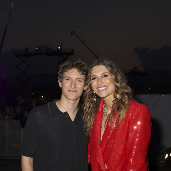 Exclusif - Aliocha Schneider, Laury Thilleman - Backstage lors de l'enregistrement de l'émission "La fête de la Musique" à Reims le 21 juin et diffusée le 22 juin à 21h10 sur France 2 et sur France.tv. Une soirée inédite, mise en scène et chorégraphié par K.Ouali, avec plus de 40 artistes en live. Ils seront accompagnés par les danseurs de la troupe du Paradis Latin. Une soirée de fête rythmée par des medleys, des duos exceptionnels, les tubes du moment et les talents d'aujourd'hui et de demain. © Jack Tribeca / Jeremy Melloul / Bestimage 