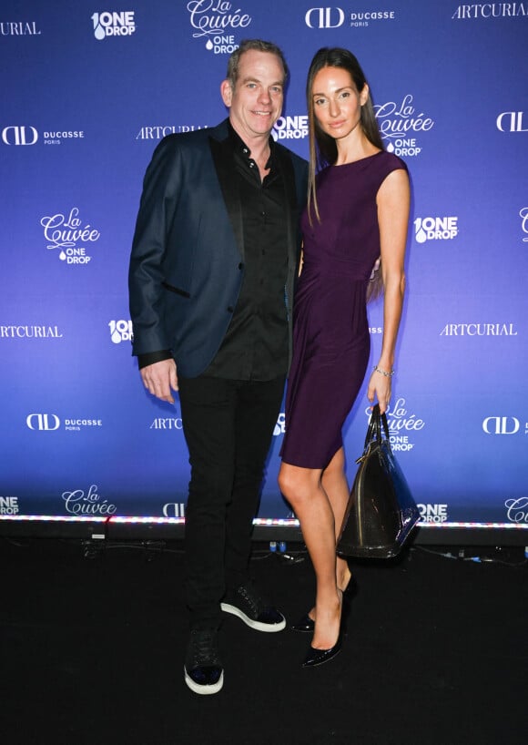 Exclusif - Garou (maître de cérémonie) et sa compagne Emily - Premier dîner caritatif de la Fondation One Drop au Pavillon Dauphine à Paris. © Coadic Guirec/Bestimage