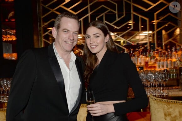 Exclusif - Garou et sa compagne Stéphanie Fournier - Inauguration du restaurant péruvien "Manko" de la star mondiale de la cuisine sud-américiane, Gaston Acurio au 15, avenue Montaigne à Paris le 5 février 2016. © Rachid Bellak/Bestimage