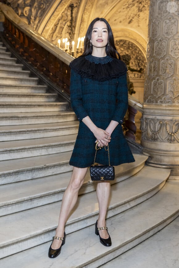 Hannah O'Neill au photocall du défilé de mode Chanel Haute-Couture automne-hiver 2024/2025 au palais Garnier lors de la Fashion Week de Paris, France, le 25 juin 2024. © Olivier Borde/Bestimage