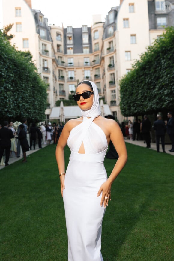 Léna Mahfouf (Léna Situations) au cocktail Vogue World dans les jardins du palace Ritz Paris en amont du défilé de mode Vogue World Paris Haute-Couture automne-hiver 2024/2025 lors de la Fashion Week de Paris, France, le 24 juin 2024. © Tiziano Da Silva/Bestimage 