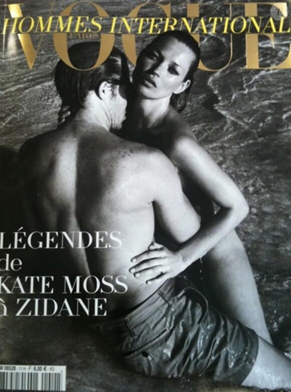 Kate Moss en couverture de Vogue Hommes international