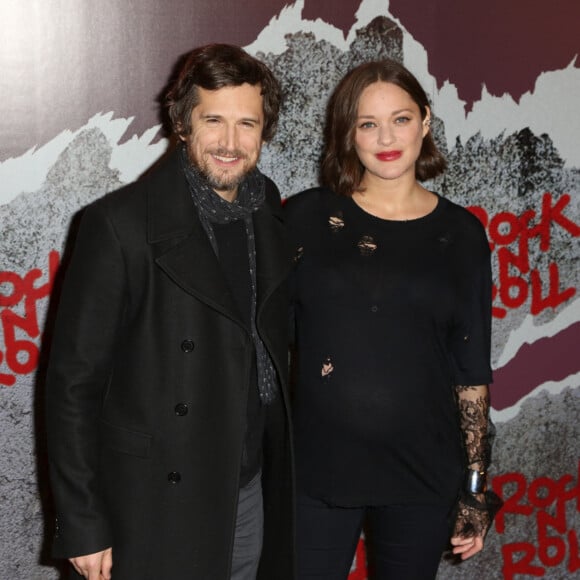 Guillaume Canet et sa femme Marion Cotillard assistant à la première de Rock N Roll Paris au Cinéma Pathe Beaugrenelle à Paris, France, le 13 février 2017. Photo par Jerome Domine/ABACAPRESS.COM