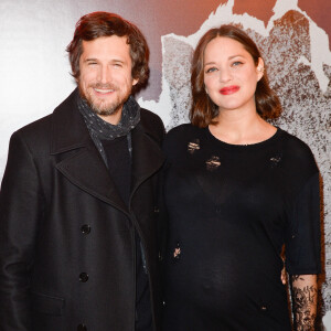 Guillaume Canet et sa compagne Marion Cotillard enceinte - Avant-première du film "Rock'n Roll" au Pathé Beaugrenelle à Paris le 13 février 2017. © Coadic Guirec / Bestimage 