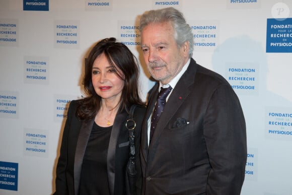 Pierre Arditi et son épouse Evelyne Bouix assistent au dîner de gala des Stethos d'Or à l'hôtel George V à Paris, le 13 mars 2017. Nasser Berzane/ABACAPRESS.COM