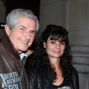 Salomé Lelouch et Claude Lelouch assistent à la première de "Comme s'il en pleuvait" tenue au Théâtre Edouard VII à Paris, le 17 septembre 2012. Denis Guignebourg/ABACAPRESS.COM