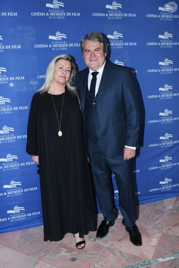 Franck Louvrier, maire de La Baule et sa femme Sophie Jolivet - 10ème Festival du Cinéma et de la Musique de Film à La Baule le 29 juin 2024.© Rachid Bellak/Bestimage