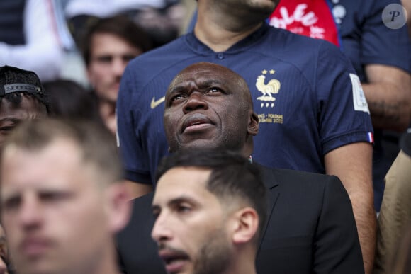 Wilfrid Mbappé - Célébrités dans les tribunes du huitième de finale de l'Euro 2024 entre la France et la Belgique (1-0) à Dusseldorf le 1er juillet 2024.