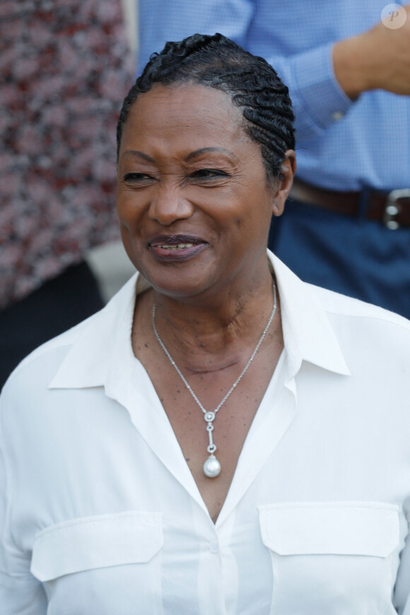 Exclusif - Babette de Rozières - Messe en hommage à Jacob Desvarieux (membre fondateur du groupe Kassav') en l'église Saint-Sulpice à Paris, France, le 14 août 2021. © Christophe Clovis / Bestimage